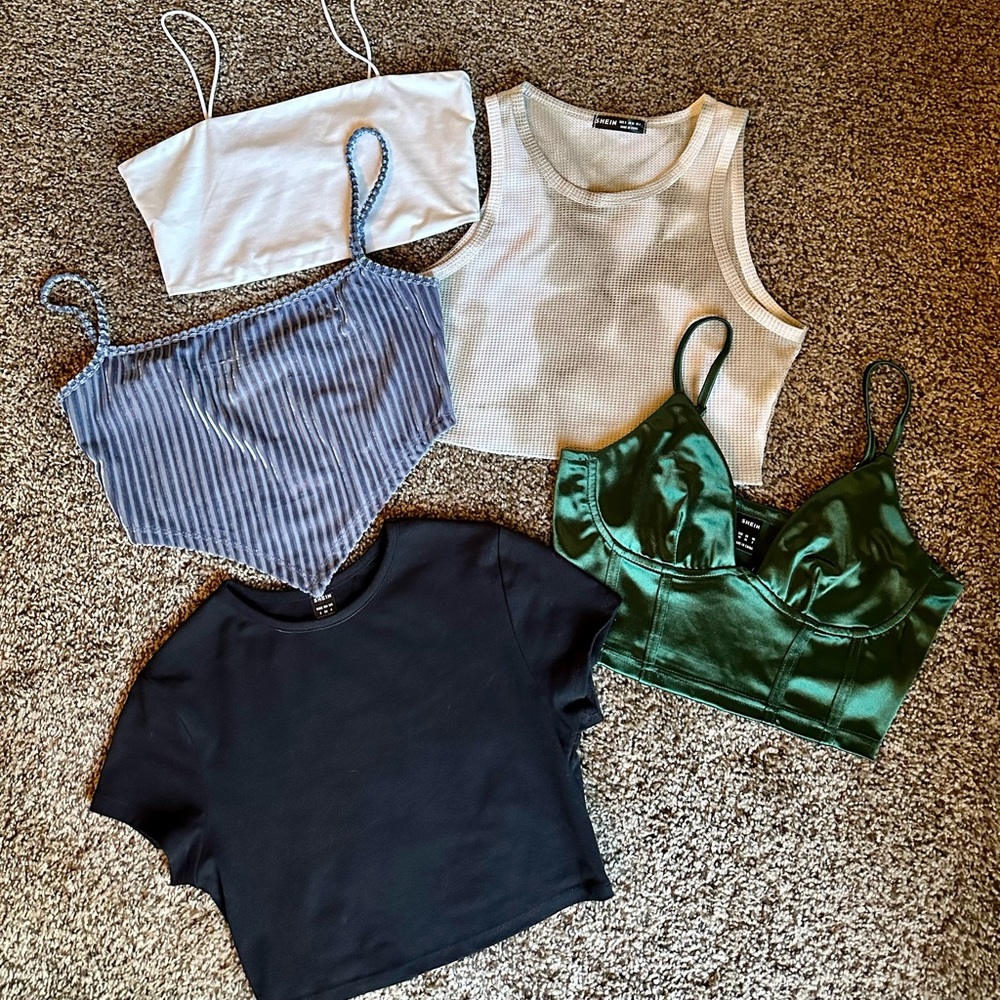 SHEIN crop top bundle